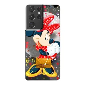 Чохол Disney Mouse Samsung Galaxy S21 Plus (PREMIUMPrint) (Minni з бантіком)