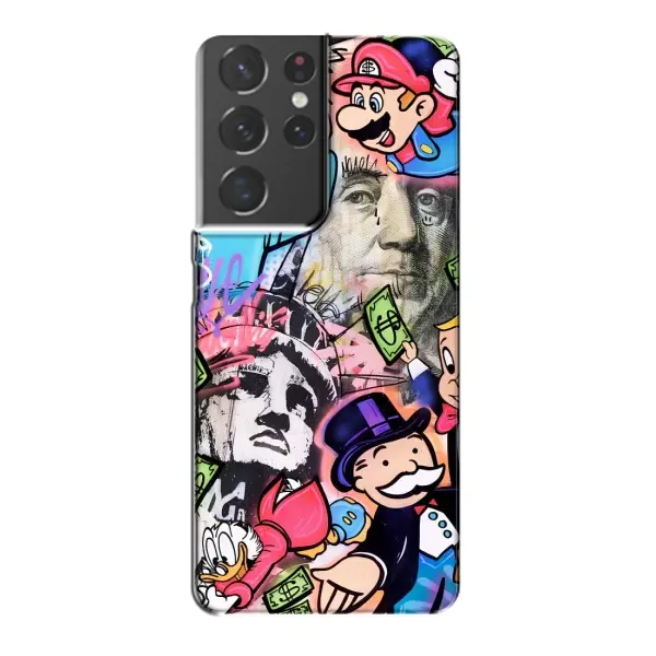 Чехол с принтом «Monopoly man» для Samsung Galaxy S21 Plus Чехол с принтом «Monopoly man» для Samsung Galaxy S21 Plus