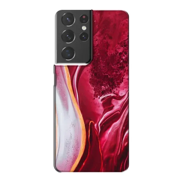Чехол с принтом «Мрамор красный» для Samsung Galaxy S21 Plus