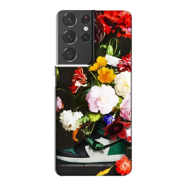 Чехол с принтом «Nike цветы» для Samsung Galaxy S21 Plus