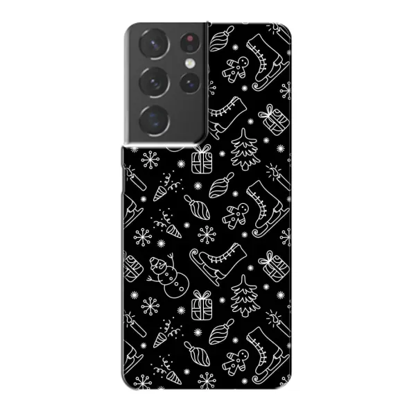 Чехол с принтом «Новогодний фон» для Samsung Galaxy S21 Plus Чехол с принтом «Новогодний фон» для Samsung Galaxy S21 Plus