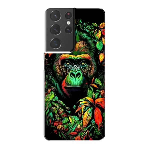 Чехол с принтом «Обезьяна в тропиках» для Samsung Galaxy S21 Plus