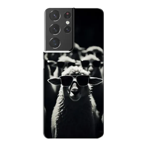 Чохол з принтом «Овечка в окулярах» для Samsung Galaxy S21 Plus