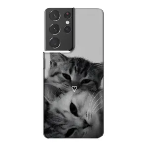 Чохол з малюнком кіт на Samsung Galaxy S21 Plus (Пара котів)