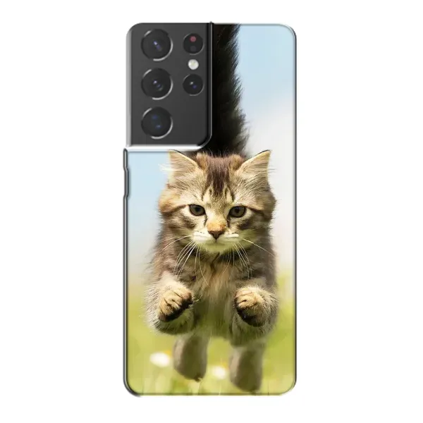 Чохол з принтом «Прижок кота» для Samsung Galaxy S21 Plus