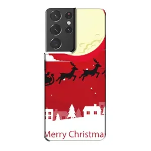 Різдвяні Чохли для Samsung Galaxy S21 Plus (VPrint) (Санта з оленями)