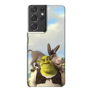Чехол с принтом «Шрек и Осел» для Samsung Galaxy S21 Plus