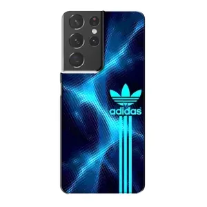 Чохли Адидас для Samsung Galaxy S21 Plus (AlphaPrint) (Синій Адідас)