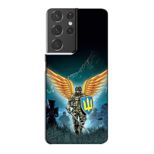 Чехол с принтом «Солдат ЗСУ» для Samsung Galaxy S21 Plus