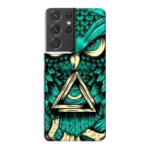 Чохол з пташками на Samsung Galaxy S21 Plus (VPrint) (Сова з оком)