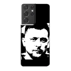 Чохол для Samsung Galaxy S21 Plus (AlphaPrint - с принтом Зеленського) (Зеленский АРТ)