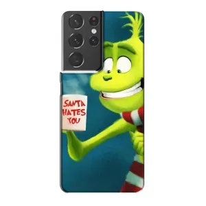 Різдвяні Чохли для Samsung Galaxy S21 Plus (VPrint) (Зелений Грінч)