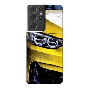 Чохли з Машинами на Самсунг Галаксі S21 Plus (VPrint) (Жовта машина)