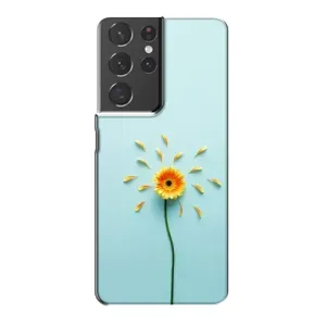 Чохли з квітами для Samsung Galaxy S21 Plus (VPrint) (Жовта квітка)
