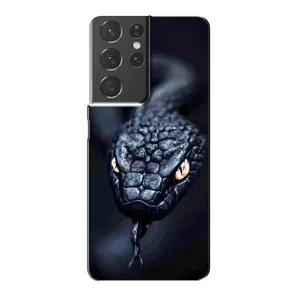 Чехол с принтом «Черная змея» для Samsung Galaxy S21 Plus