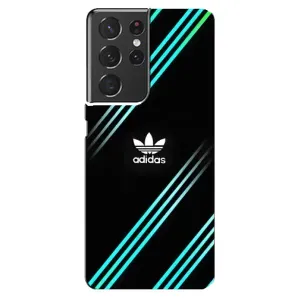 Чохли Адидас для Samsung Galaxy S21 ultra (AlphaPrint) (Адідас з полосами)