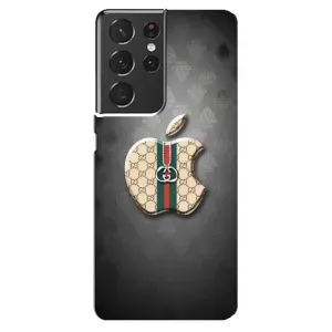Чохли GUCCI для Самсунг Ґелексі S21 ультра (AlphaPrint) (Apple gucci)