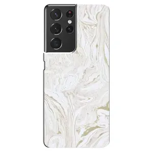 Мраморний чехол на Samsung Galaxy S21 ultra (VPrint) (Білий мрамор)
