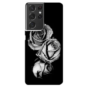 Чохол з принтом «Чорна троянда» для Samsung Galaxy S21 ultra
