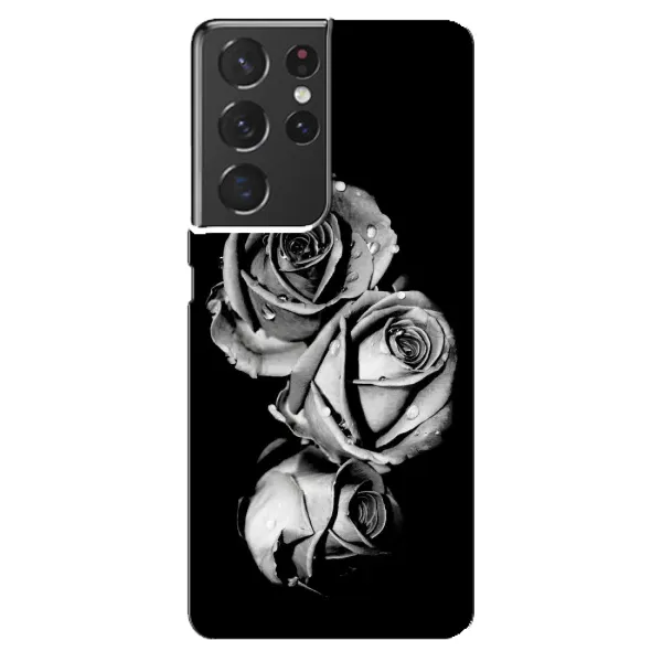Чохол з принтом «Чорна троянда» для Samsung Galaxy S21 ultra