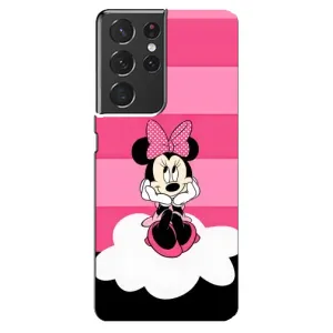 Эксклюзивный чехол для Samsung Galaxy S21 ultra (AlphaPrint - Мультяшные) (Девочка Maus)