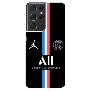 Чехлы PSG для Samsung Galaxy S21 ultra (AlphaPrint) (футболка ПСЖ)