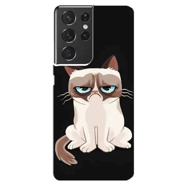 Чехол с принтом «Грустный кот» для Samsung Galaxy S21 ultra