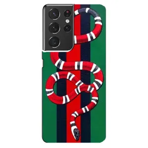 Чохли GUCCI для Самсунг Ґелексі S21 ультра (AlphaPrint) (Gucci змія)
