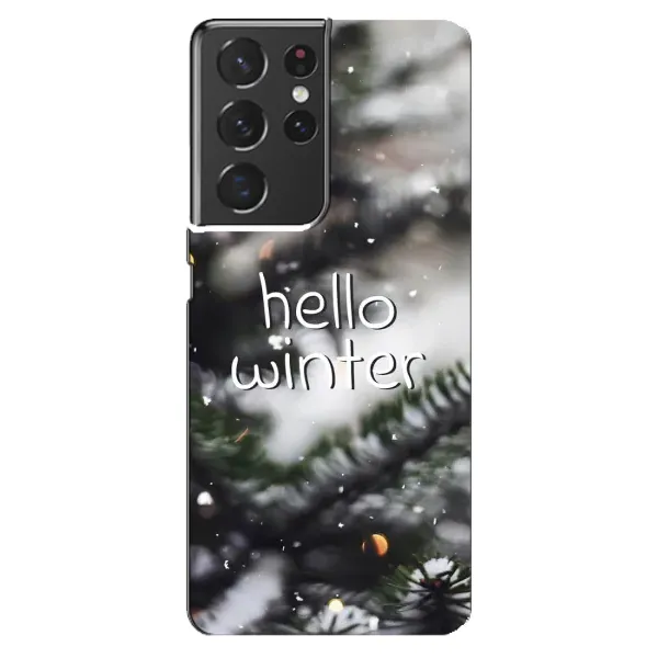 Чехол с принтом «Hello winter» для Samsung Galaxy S21 ultra