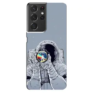 Чохол NASA для Samsung Galaxy S21 ultra (AlphaPrint) (Космонавт фото)