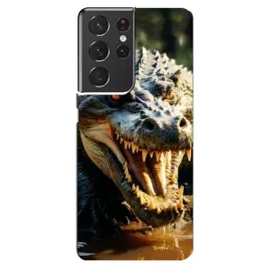 Чохол з картинкою 'Хижаки' для Samsung Galaxy S21 ultra (Небезпечний крокодил)