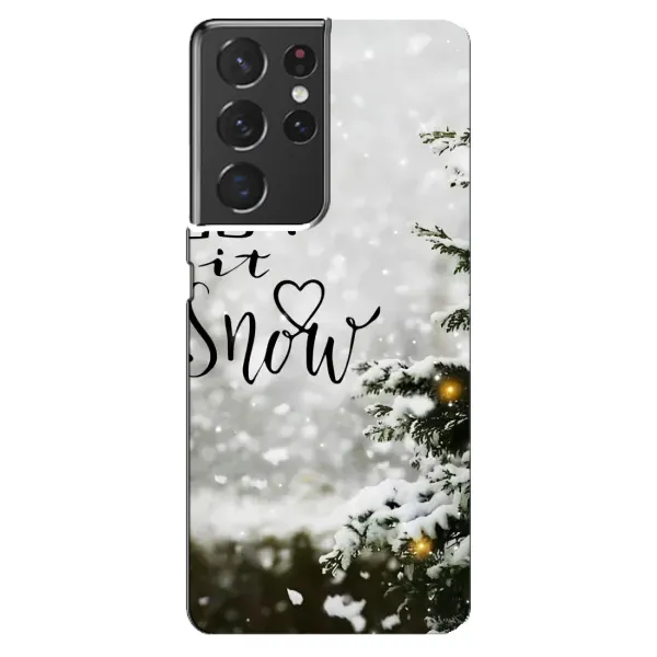 Чехол с принтом «Let it snow» для Samsung Galaxy S21 ultra