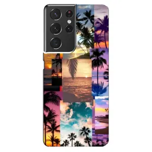 Силіконовий чохол з КАРТИНКАМИ літо для Samsung Galaxy S21 ultra (AlphaPrint) (Літня відпустка)