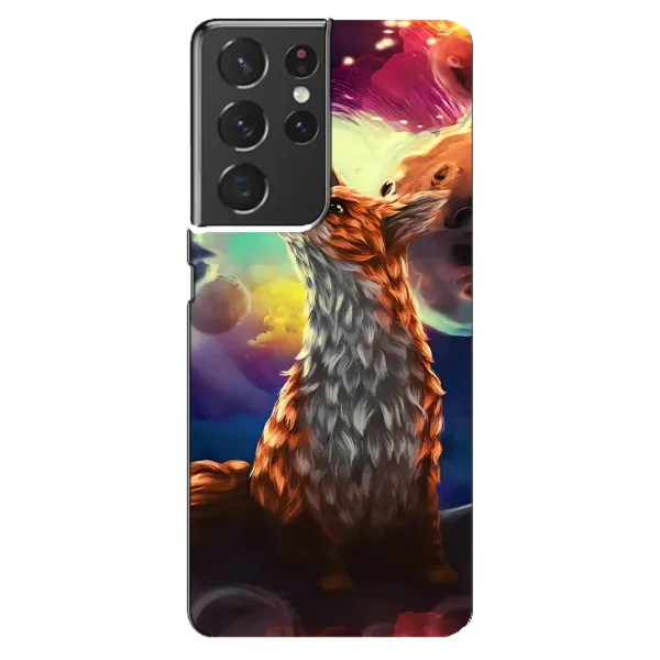 Чохол з принтом «Лисичка в космосі» для Samsung Galaxy S21 ultra