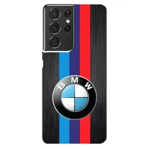 Чохол для Самсунг Ґелексі S21 ультра - з принтом БМВ (AlphaPrint) (Лого BMW)