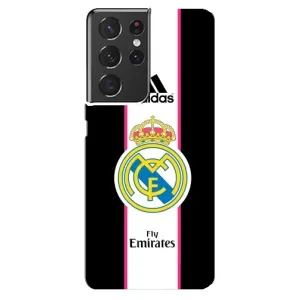 Чехол для Samsung Galaxy S21 ultra с принтом Реал Мадрид (Лого Real Madrid)