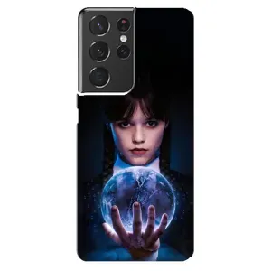 Чехол с дизайном Венздей 2 на Samsung Galaxy S21 ultra (Магическая сфера Уэнздей)