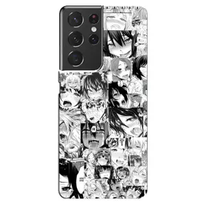 Анимешный чехол для Samsung Galaxy S21 ultra (Ahegao manga)