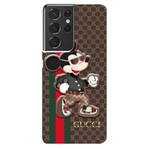 Чохли GUCCI для Самсунг Ґелексі S21 ультра (AlphaPrint) (Маус Гуччі)