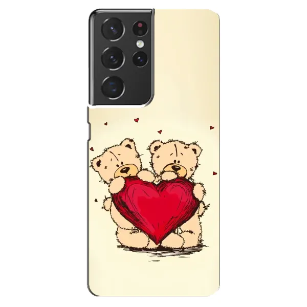 Чохол з принтом «Медвежата» для Samsung Galaxy S21 ultra