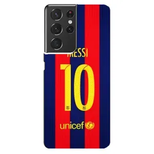 Чехлы Месси для Samsung Galaxy S21 ultra (AlphaPrint) (Messi Barca 10)