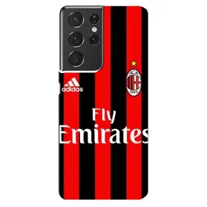 Чехлы для Samsung Galaxy S21 ultra (VPrint) - Футбольные клубы (Milan)