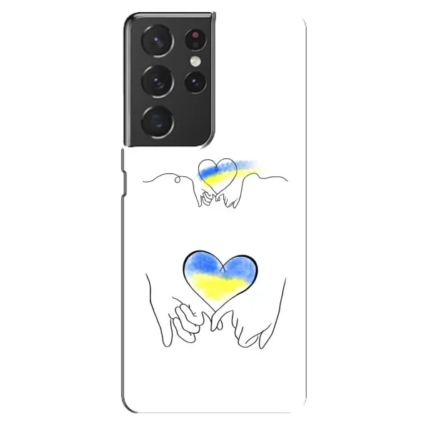 Чехол с принтом «Мир Украине» для Samsung Galaxy S21 ultra