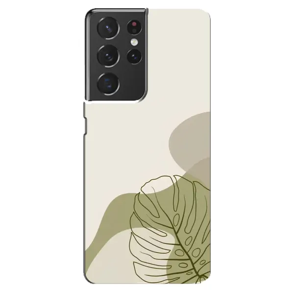 Чохол з принтом «Зелена монстера дизайн» для Samsung Galaxy S21 ultra