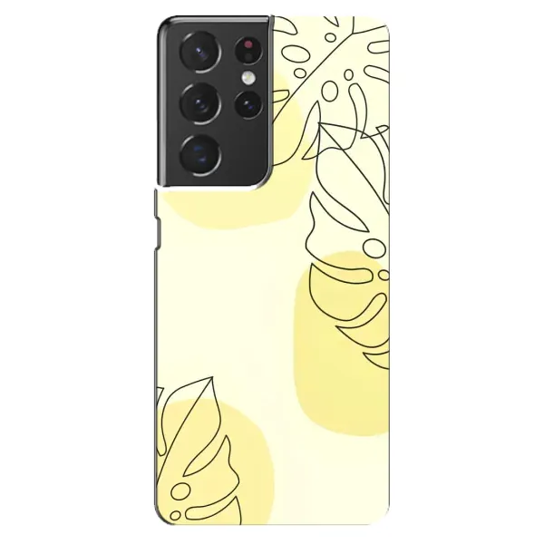 Чохол з принтом «Жовта монстера арт» для Samsung Galaxy S21 ultra