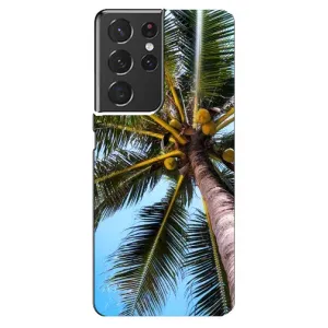 Силіконовий чохол з КАРТИНКАМИ літо для Samsung Galaxy S21 ultra (AlphaPrint) (Пальма)