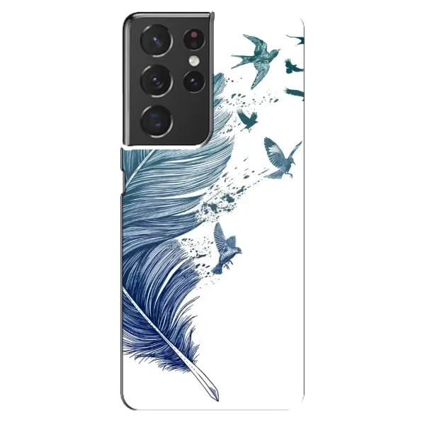 Чохол з принтом «Перо» для Samsung Galaxy S21 ultra