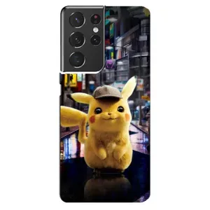 Чехлы с крутыми принтами для Samsung Galaxy S21 ultra - (PREMIUMPrint) (Пикачу)
