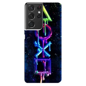 Чехол с принтом «Pleystation лого» для Samsung Galaxy S21 ultra