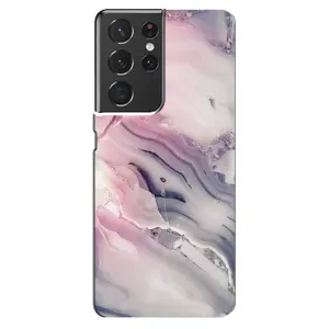Мраморний чехол на Samsung Galaxy S21 ultra (VPrint) (Пурпурний Мрамор)